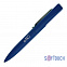 Ручка шариковая "Mercury", темно-синий, покрытие soft touch с логотипом  заказать по выгодной цене в кибермаркете AvroraStore