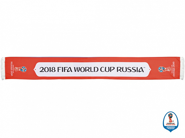 Шарф Россия трикотажный 2018 FIFA World Cup Russia™ с логотипом  заказать по выгодной цене в кибермаркете AvroraStore
