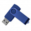 USB flash-карта DOT (16Гб), синий, 5,8х2х1,1см, пластик, металл с логотипом  заказать по выгодной цене в кибермаркете AvroraStore