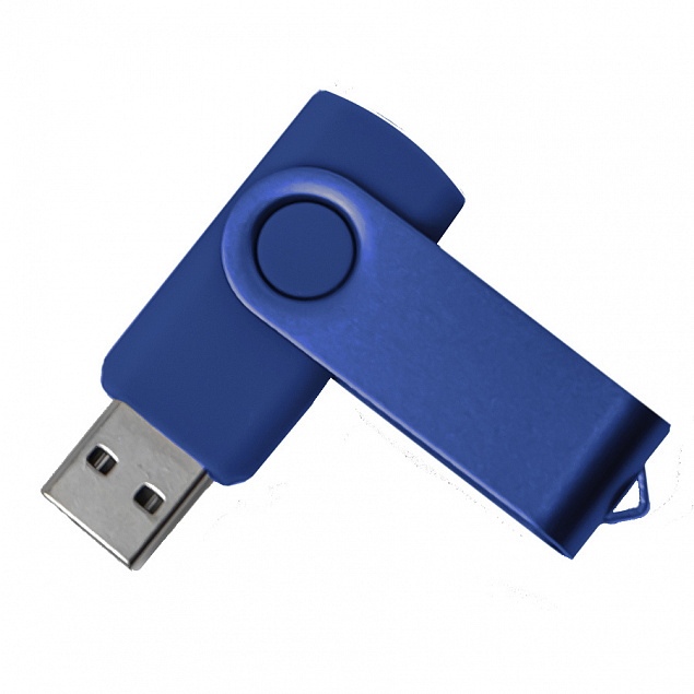 USB flash-карта DOT (16Гб), синий, 5,8х2х1,1см, пластик, металл с логотипом  заказать по выгодной цене в кибермаркете AvroraStore