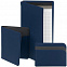 Чехол для карточек Dual, синий с логотипом  заказать по выгодной цене в кибермаркете AvroraStore