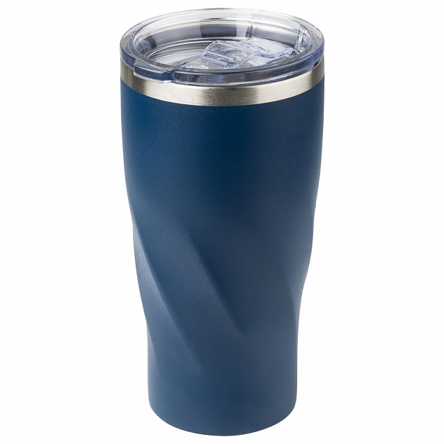 Термокружка вакуумная, Twist, 600 ml, темно-синяя с логотипом  заказать по выгодной цене в кибермаркете AvroraStore