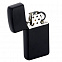 Зажигалка Zippo Slim Matt, матовая черная с логотипом  заказать по выгодной цене в кибермаркете AvroraStore