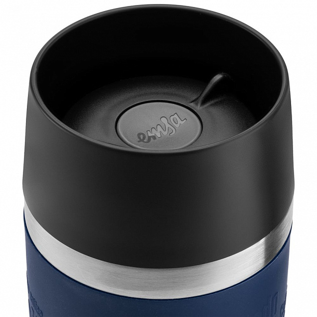Термостакан Emsa Travel Mug Grande, синий с логотипом  заказать по выгодной цене в кибермаркете AvroraStore