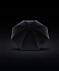 Зонт-трость с фактурной тканью Ricardo, черный с логотипом  заказать по выгодной цене в кибермаркете AvroraStore