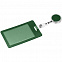 Чехол для пропуска с ретрактором Devon, темно -зеленый с логотипом  заказать по выгодной цене в кибермаркете AvroraStore