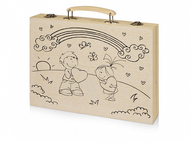 Набор для рисования в чемодане с рисунком с логотипом  заказать по выгодной цене в кибермаркете AvroraStore
