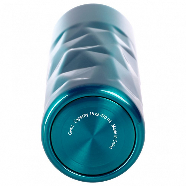 Термостакан Gems Blue Topaz, синий топаз с логотипом  заказать по выгодной цене в кибермаркете AvroraStore