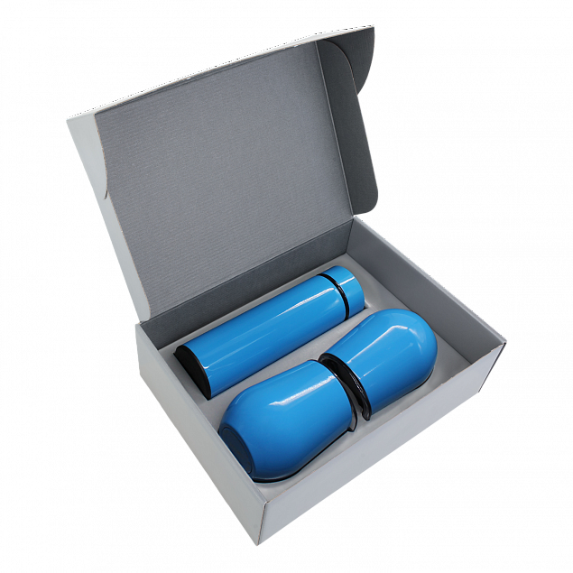 Набор Hot Box C2 grey (голубой) с логотипом  заказать по выгодной цене в кибермаркете AvroraStore