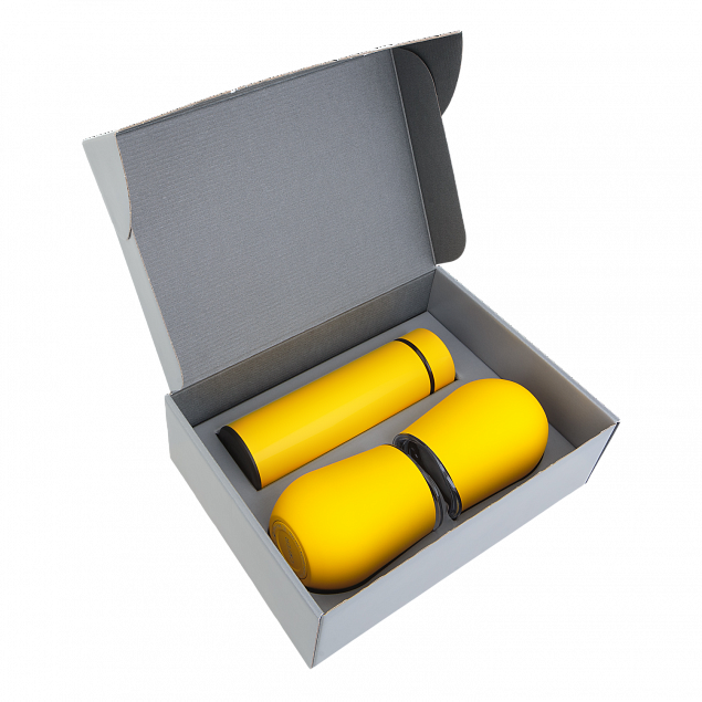 Набор Hot Box CS2 grey (желтый) с логотипом  заказать по выгодной цене в кибермаркете AvroraStore
