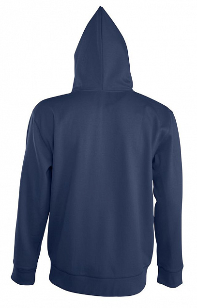 Толстовка мужская на молнии с капюшоном Seven Men 290, темно-синяя с логотипом  заказать по выгодной цене в кибермаркете AvroraStore