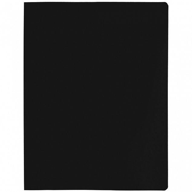 Папка с прижимом Expert, черная с логотипом  заказать по выгодной цене в кибермаркете AvroraStore
