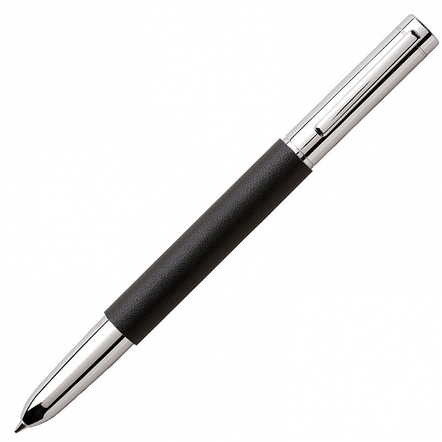 Ручка шариковая Rings Black с логотипом  заказать по выгодной цене в кибермаркете AvroraStore