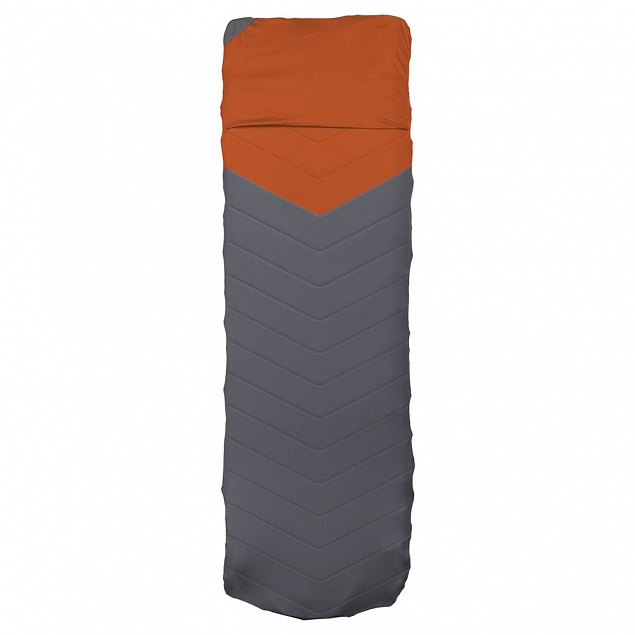 Чехол для туристического коврика Quilted V Sheet, серо-оранжевый с логотипом  заказать по выгодной цене в кибермаркете AvroraStore
