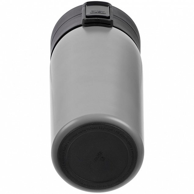 Термостакан с ситечком No Leak Infuser, серый с логотипом  заказать по выгодной цене в кибермаркете AvroraStore