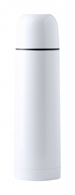 Термос,500 мл,белый с логотипом  заказать по выгодной цене в кибермаркете AvroraStore