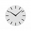Часы настенные, белые с логотипом  заказать по выгодной цене в кибермаркете AvroraStore