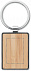 Брелок прямоугольник бамбук с логотипом  заказать по выгодной цене в кибермаркете AvroraStore