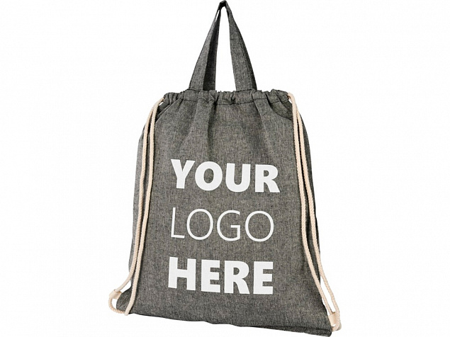 Рюкзак Be Inspired из переработанного хлопка с логотипом  заказать по выгодной цене в кибермаркете AvroraStore