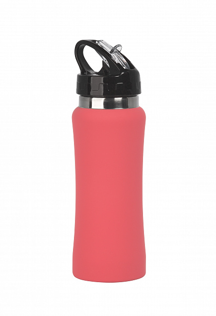 Бутылка для воды "Индиана" 600 мл, покрытие soft touch с логотипом  заказать по выгодной цене в кибермаркете AvroraStore