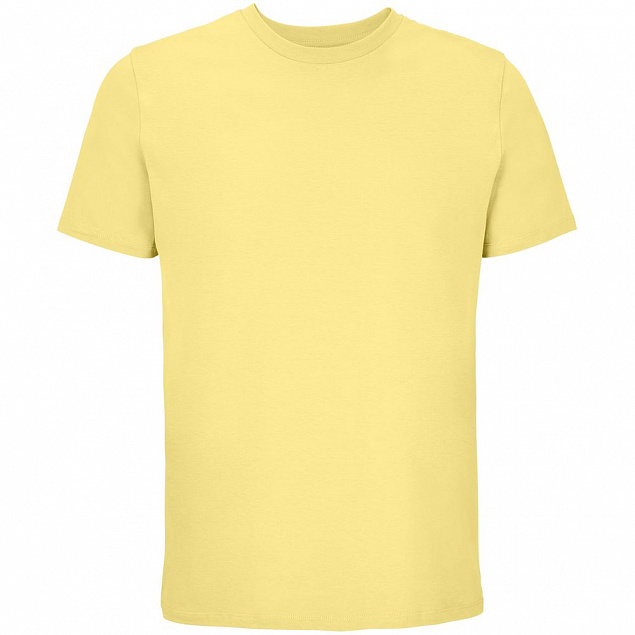 Футболка унисекс Legend, светло-желтая с логотипом  заказать по выгодной цене в кибермаркете AvroraStore