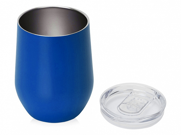 Вакуумная термокружка Sense, синий с логотипом  заказать по выгодной цене в кибермаркете AvroraStore
