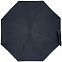 Складной зонт doubleDub, темно-синий с логотипом  заказать по выгодной цене в кибермаркете AvroraStore