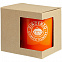 Коробка для кружки с окошком, крафт с логотипом  заказать по выгодной цене в кибермаркете AvroraStore