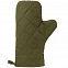 Прихватка-рукавица «Большой шеф», темно-зеленая с логотипом  заказать по выгодной цене в кибермаркете AvroraStore
