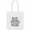 Холщовая сумка Bear, молочно-белая с логотипом  заказать по выгодной цене в кибермаркете AvroraStore