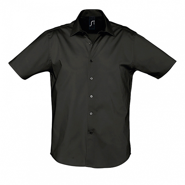 Рубашка мужская BROADWAY 140 с логотипом  заказать по выгодной цене в кибермаркете AvroraStore
