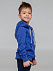 Толстовка с капюшоном детская Kirenga Kids, ярко-синяя с логотипом  заказать по выгодной цене в кибермаркете AvroraStore
