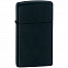 Зажигалка Zippo Slim Matt, матовая черная с логотипом  заказать по выгодной цене в кибермаркете AvroraStore