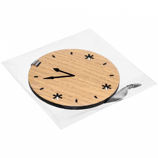 Деревянная подвеска Christmate, часы с логотипом  заказать по выгодной цене в кибермаркете AvroraStore