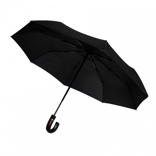 Автоматический противоштормовой зонт Конгресс - Черный AA с логотипом  заказать по выгодной цене в кибермаркете AvroraStore