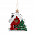 Ёлочная игрушка Домик (белый) с логотипом  заказать по выгодной цене в кибермаркете AvroraStore