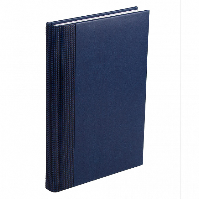 Ежедневник VELVET, А5,  датированный (2022 г.), синий с логотипом  заказать по выгодной цене в кибермаркете AvroraStore