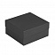 Коробка Satin, малая, черная с логотипом  заказать по выгодной цене в кибермаркете AvroraStore