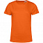 Футболка женская E150 Organic, оранжевая с логотипом  заказать по выгодной цене в кибермаркете AvroraStore