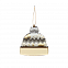 Ёлочная игрушка Шапочка (белый с золотым ) с логотипом  заказать по выгодной цене в кибермаркете AvroraStore