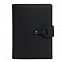 Ежедневник-портфолио Passage, черный, эко-кожа, недатированный кремовый блок, подарочная коробка с логотипом  заказать по выгодной цене в кибермаркете AvroraStore