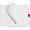 Блокнот Freenote, в линейку, темно-красный с логотипом  заказать по выгодной цене в кибермаркете AvroraStore