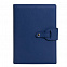 Ежедневник-портфолио Passage, синий, эко-кожа, недатированный кремовый блок, подарочная коробка с логотипом  заказать по выгодной цене в кибермаркете AvroraStore