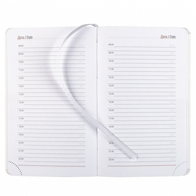 Ежедневник Basis Mini, недатированный, белый с логотипом  заказать по выгодной цене в кибермаркете AvroraStore