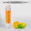 Спортивная бутылка "Fruits"с емкостью для фруктов, 0,7 л, оранжевая с логотипом  заказать по выгодной цене в кибермаркете AvroraStore