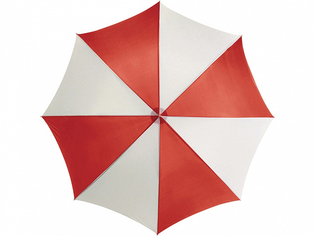 Зонт Karl 30 механический, красный/белый с логотипом  заказать по выгодной цене в кибермаркете AvroraStore