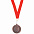 Медаль наградная на ленте  "Золото" с логотипом  заказать по выгодной цене в кибермаркете AvroraStore