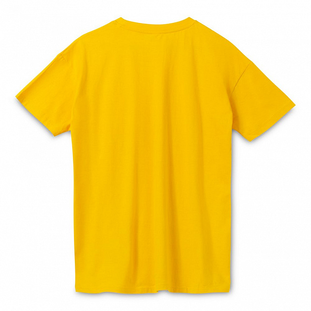 Футболка Regent 150, желтая с логотипом  заказать по выгодной цене в кибермаркете AvroraStore