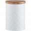 Емкость для хранения чая Embossed, белая с логотипом  заказать по выгодной цене в кибермаркете AvroraStore
