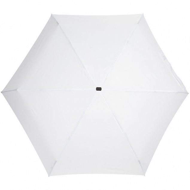Зонт складной Five, белый с логотипом  заказать по выгодной цене в кибермаркете AvroraStore